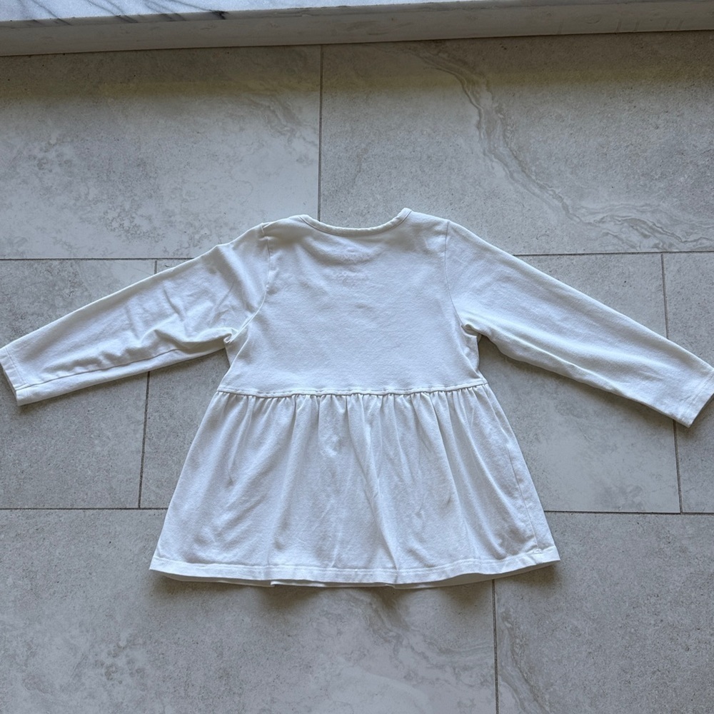 Pink Chicken Girls Organic Bette Top - antique white 7 - Picture 3 of 5